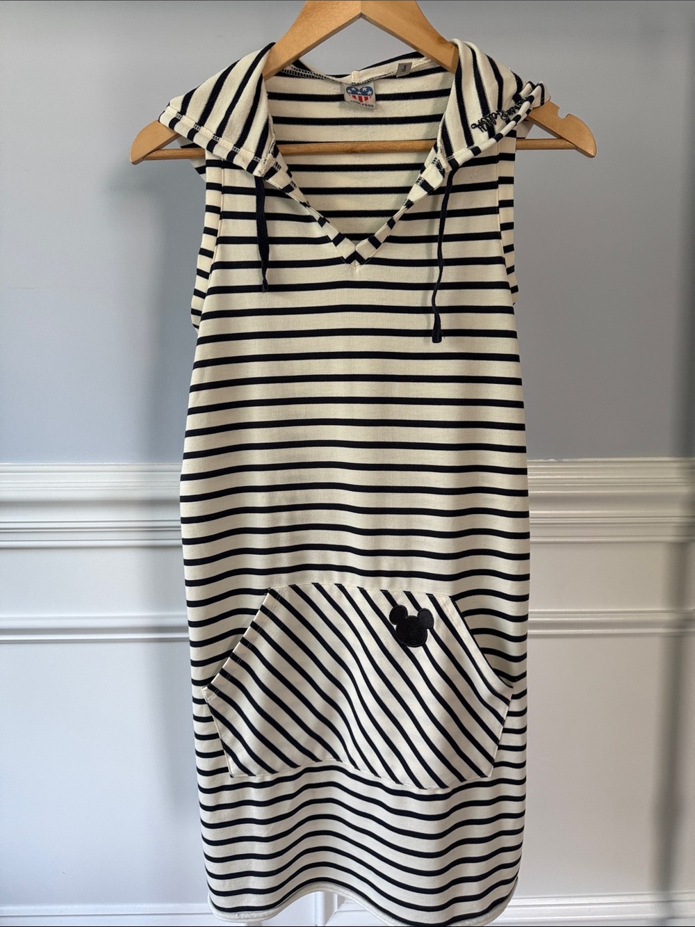 Junk Food Disney Mikey Mouse Hello Sunshine Summer Hooded Terry Dress S Small